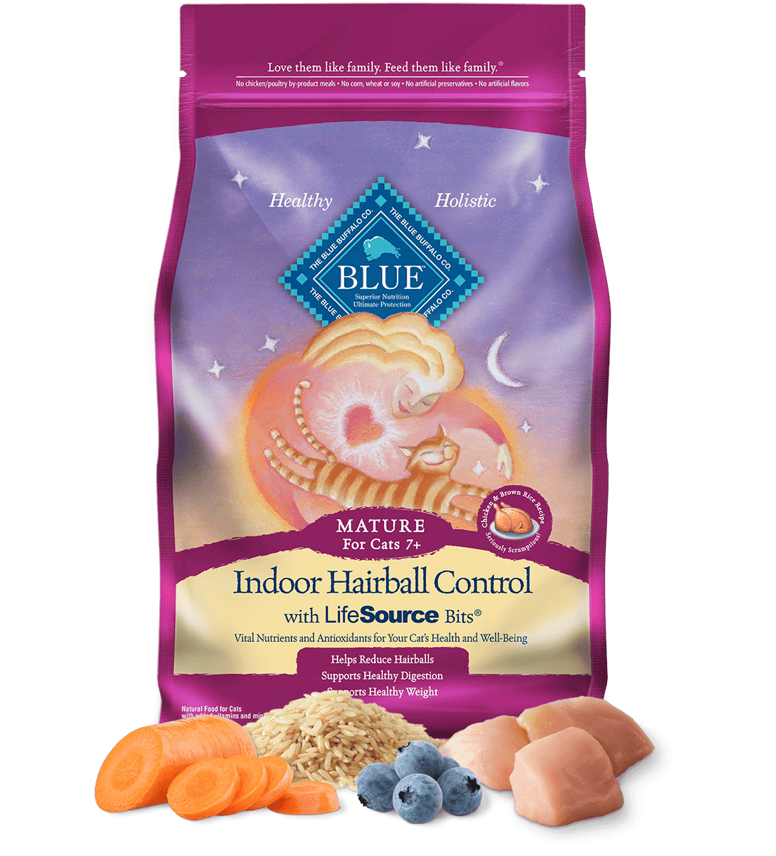 Blue Buffalo Mature Indoor Hairball Control Chicken & Brown Rice Recipe Dry Cat  Food (7-lb) - Westerly, RI - Westerly Agway