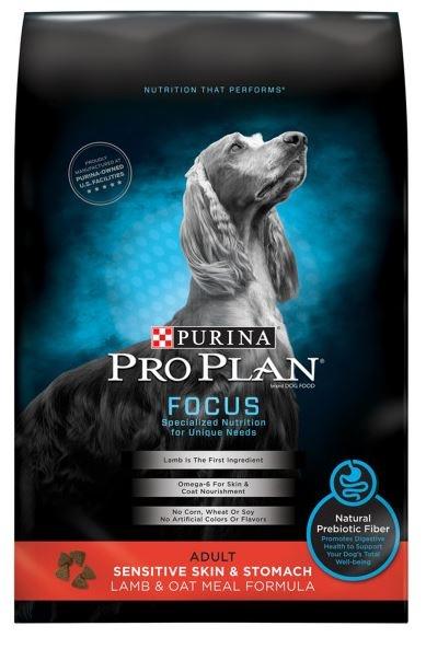 Purina Pro Plan Focus Sensitive Skin & Stomach Formula Lamb & Oat Meal Formula Dry Dog Food