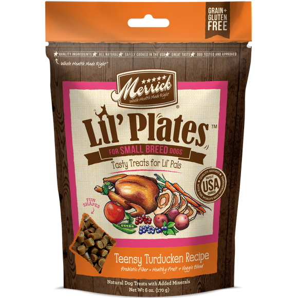 Merrick Lil' Plates Grain Free Teensy Turducken Dog Treats