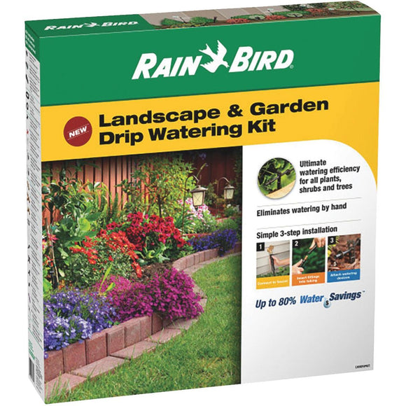 Rain Bird Landscape & Garden Drip Irrigation Watering Kit (108-Piece)