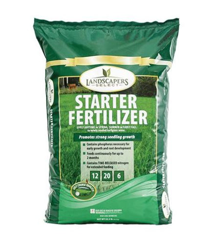 fertilizer for newly planted grass Landscapers Select Lawn Starter Fertilizer Bag 12-20-6 - Westerly, RI