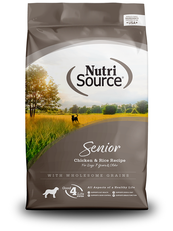 NutriSource® Senior Chicken & Rice Recipe Dog Food (26 Lb)