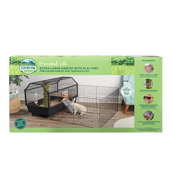 Oxbow Enriched Life Habitat with Play Yard (L)