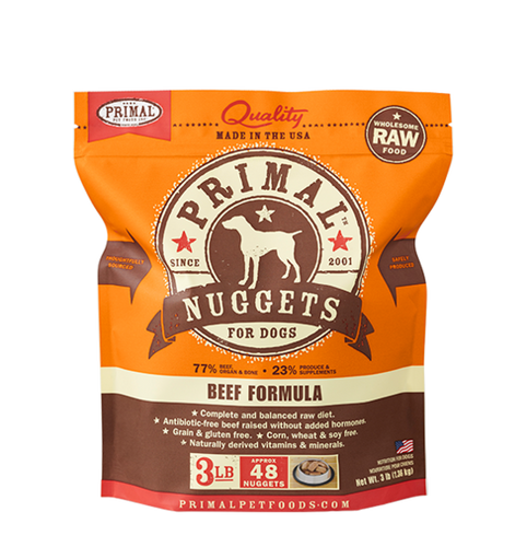 Primal Pet Foods Canine Raw Frozen Nuggets