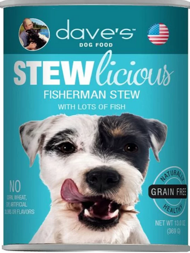 Dave's Stewlicious Fisherman Stew Canned Dog Food (13 oz Single Can)