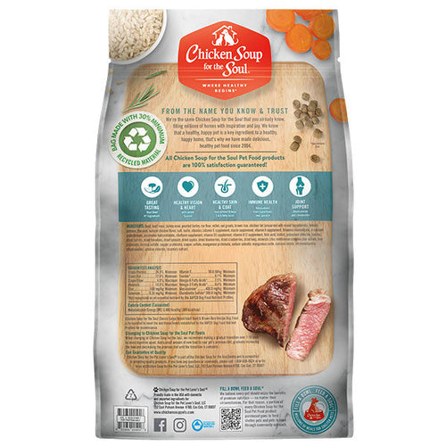 Chicken Soup for the Soul Classic Large Breed Adult Dry Dog Food Beef & Brown Rice Recipe (28 LB)