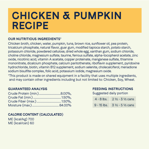 Canidae® Balanced Bowl Chicken & Pumpkin Recipe Wet Cat Food (3-oz, single can)