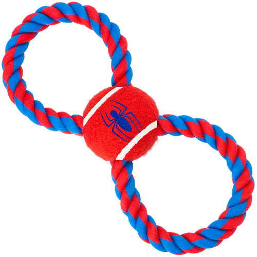 Buckle-Down Spider-Man Rope Tennis Ball Dog Toy