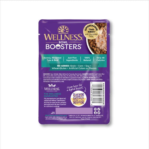 Wellness Bowl Boosters Simply Shreds Tuna, Beef & Carrots Wet Dog Food