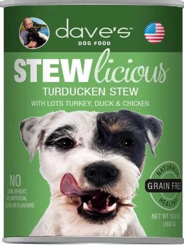 Dave's Stewlicious Turducken Stew Canned Dog Food