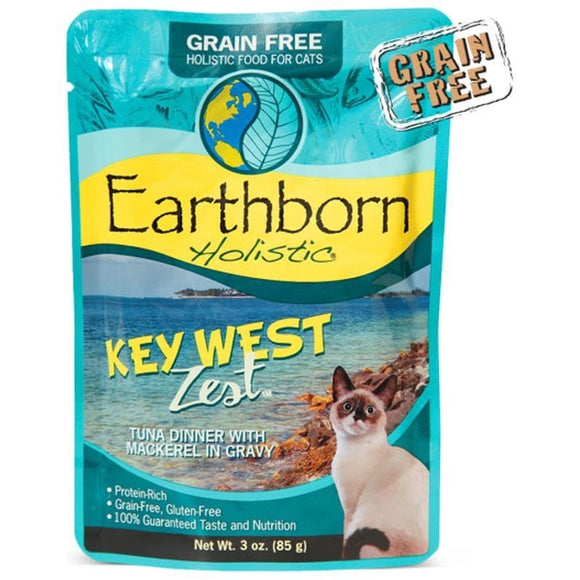 EARTHBORN HOLISTIC KEY WEST ZEST GF CAT POUCH (Tuna/Mackerel)